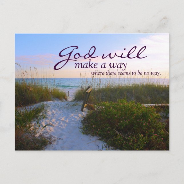 Inspiration: Gott macht einen Weg... Postkarte (Vorderseite)