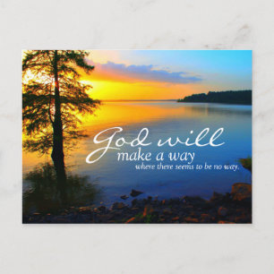 Inspiration: Gott macht einen Weg... Postkarte