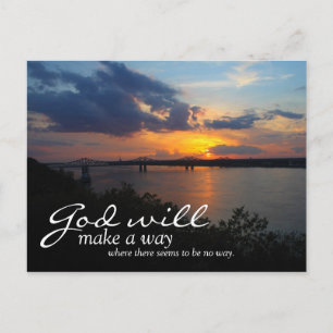 Inspiration: Gott macht einen Weg... Postkarte