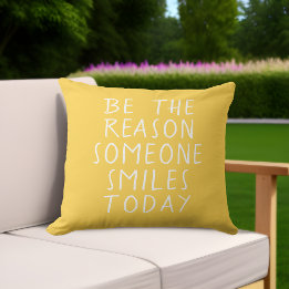 Inspiration Grand Jaune Coussin extérieur