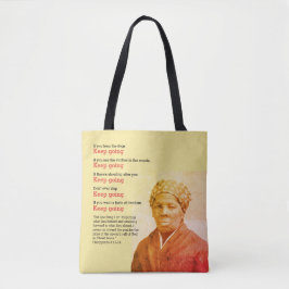 Inspiration HARRIET TUBMAN Behielt, Zitat zu mache Tasche