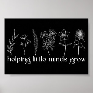Inspiration hilft, kleine Denker wachsen zu lassen Poster