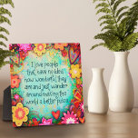 Inspiration Hübsch I Liebe Menschen floral Fotoplatte<br><div class="desc">Inspiration Zitat floral Easel Plaque - hübsche, skurrile und stilvolle Kunstwerke geschaffen, um inspirieren und zu heben. Farbenfrohe I Liebe People, hübsches Blumendesign verleiht Ihrem Tag ein paar positive Lebensgefühle. Diese hübschen Schnüre-Plakate machen große inspirierende Feste für Familie, Freunde, Kollegen, Lehrer, etc.. Das waren beliebte Beileid-Geschenke. Modernere, blumige und motivierend...</div>
