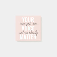 Inspiration Ihre Stimme zählt Motivationszitat