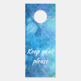 Inspiration in der Entwicklung, Ruhe behalten bitt Türanhänger