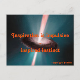 Inspiration ist Impulsivität Postkarte
