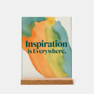 Inspiration ist überall acrylschild