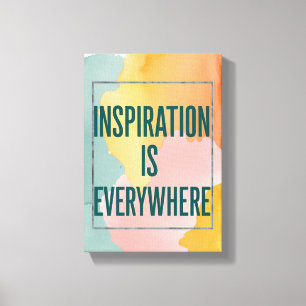 Inspiration ist überall leinwanddruck