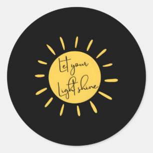 Inspiration Lass der Motivation für das Shine Zita Runder Aufkleber