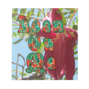 Inspiration Lean on me Bloral Skyward Art Print Notizblock