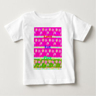 Inspiration Liebe Essen Blume Design Baby T-shirt