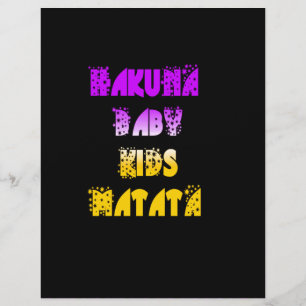 Inspiration Lila und Gold Extravagant Hakuna Matat Briefbogen