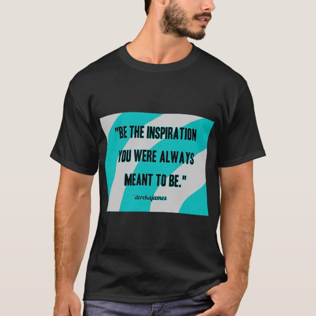 Inspiration Men's Black Basic T-Shirt (Vorderseite)