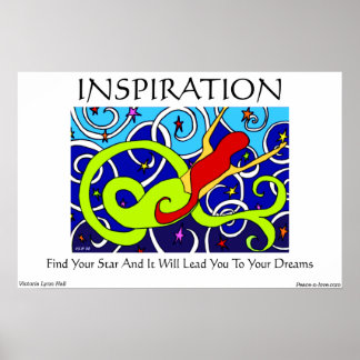 Inspiration Mermaid Art Poster
