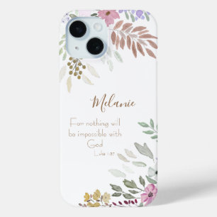 Inspiration Moderne Weiß Rosa Blütenkirche Case-Mate iPhone Hülle