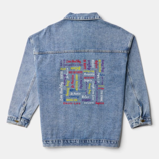 Inspiration Motivationnelle Moderne Bleu Chic (Verso)