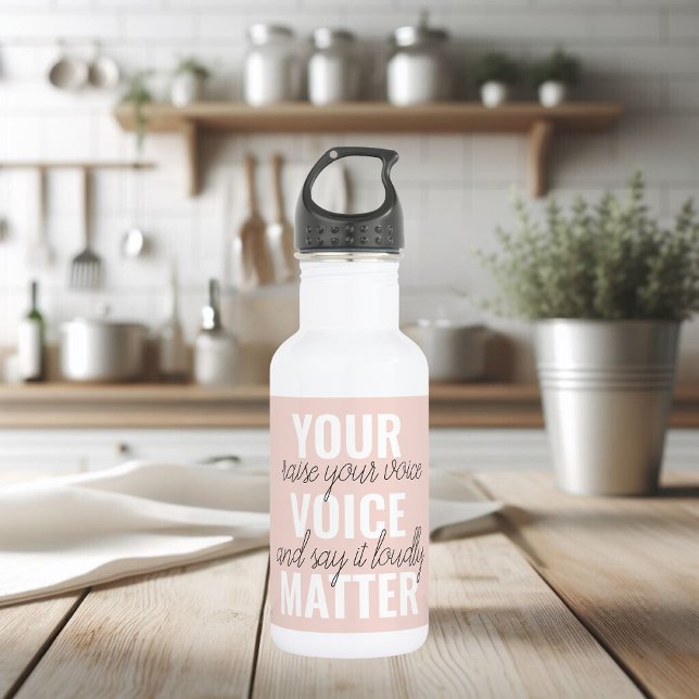Inspiration - Motivationsangebot für Ihre Stimme Edelstahlflasche (Von Creator hochgeladen)