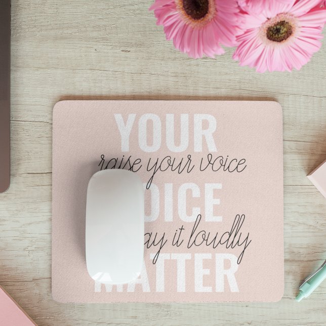 Inspiration - Motivationsangebot für Ihre Stimme Mousepad (Von Creator hochgeladen)