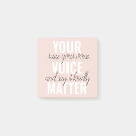 Inspiration - Motivationsangebot für Ihre Stimme Post-it Klebezettel