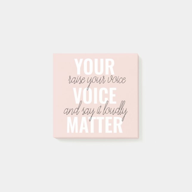 Inspiration - Motivationsangebot für Ihre Stimme Post-it Klebezettel (Vorderseite)
