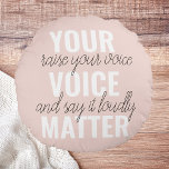 Inspiration - Motivationsangebot für Ihre Stimme Rundes Kissen<br><div class="desc">Inspiration - Motivationsangebot für Ihre Stimme</div>