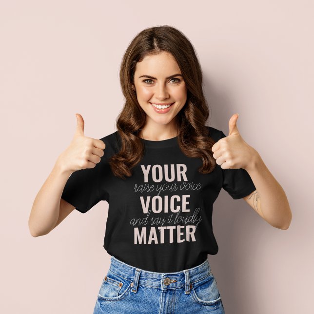 Inspiration - Motivationsangebot für Ihre Stimme T-Shirt (Von Creator hochgeladen)