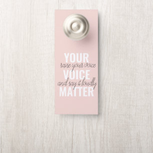 Inspiration - Motivationsangebot für Ihre Stimme Türanhänger