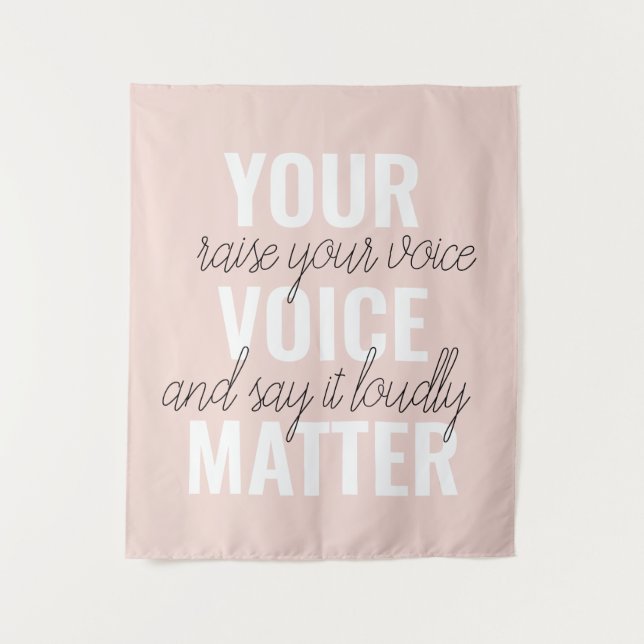 Inspiration - Motivationsangebot für Ihre Stimme Wandteppich (Vorderseite)