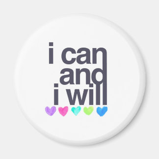 Inspiration motivierend Ich kann und werde Magnet