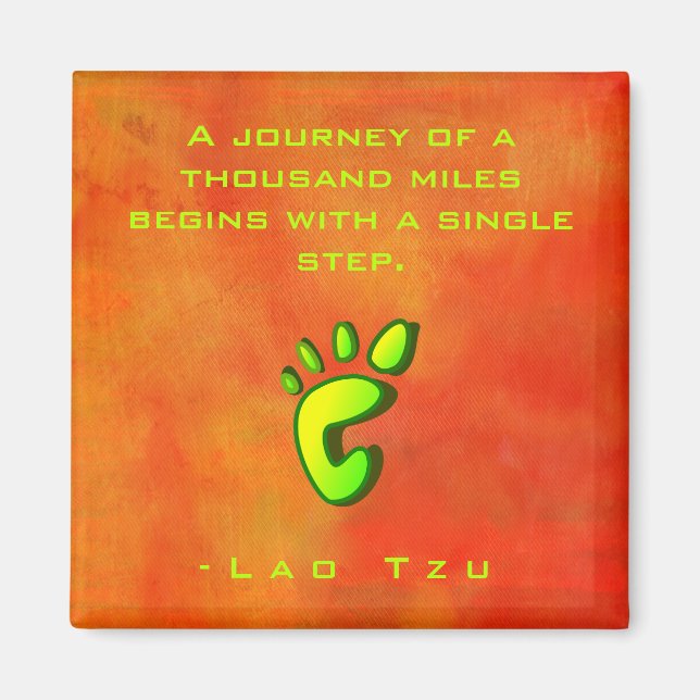 Inspiration Motivierend Weisheit von Lao Tzu Magnet (Vorne)