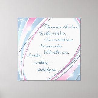 Inspiration Neue Mutter gezackte Leinwand