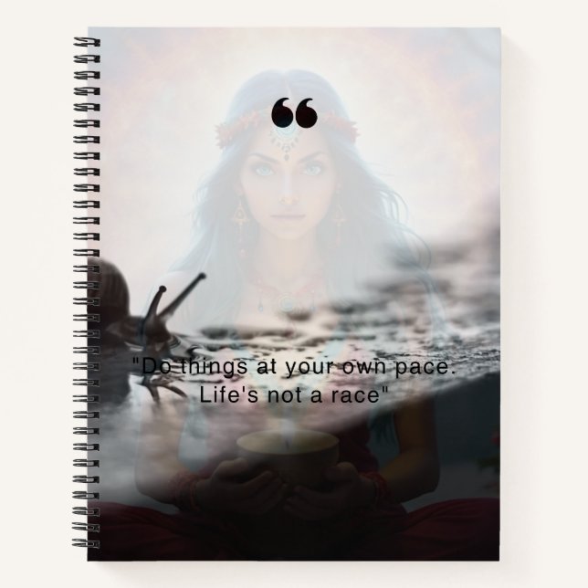 Inspiration-Notebook für ein besinnliches Leben Notizbuch (Vorderseite)