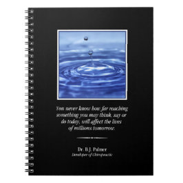 Inspiration Palmer Quote Chiropractic Notebook Notizblock