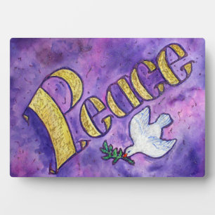 Inspiration Peace Word Art Custom Plaque Sign Fotoplatte
