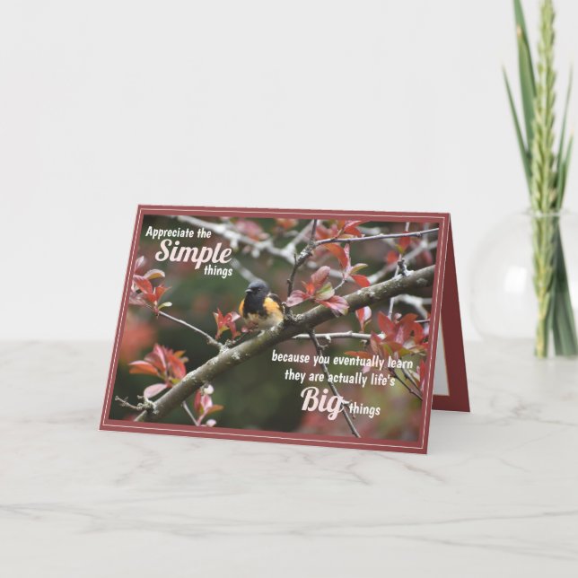 Inspiration Penser à vous Carte de voeux (Devant)