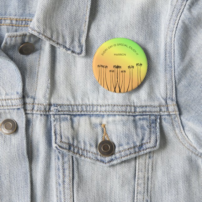 Inspiration, Phantastischer tropischer Sommer Button (Beispiel)