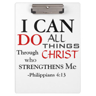 Inspiration PHILIPPIANS 4:13 Klemmbrett