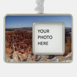 Inspiration Point im Bryce Canyon II Rahmen-Ornament Silber
