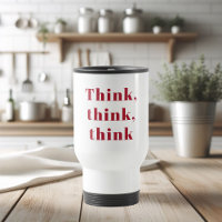 Inspiration Positiv Rot Denk Denk Denk Zitat