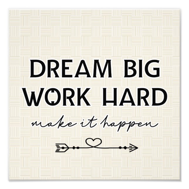 Inspiration Poster Dream Big (Vorne)
