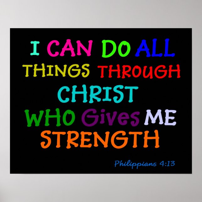 Inspiration Poster Philippians Bibelschrift (Vorne)