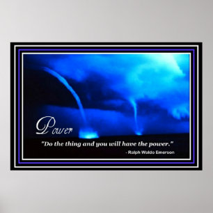 Inspiration Power Vision Emerson Quote Poster