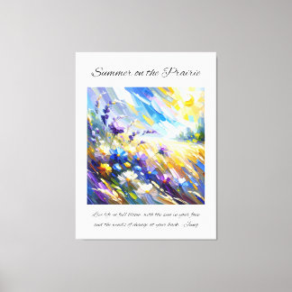 Inspiration Prairie Summer Leinwanddruck