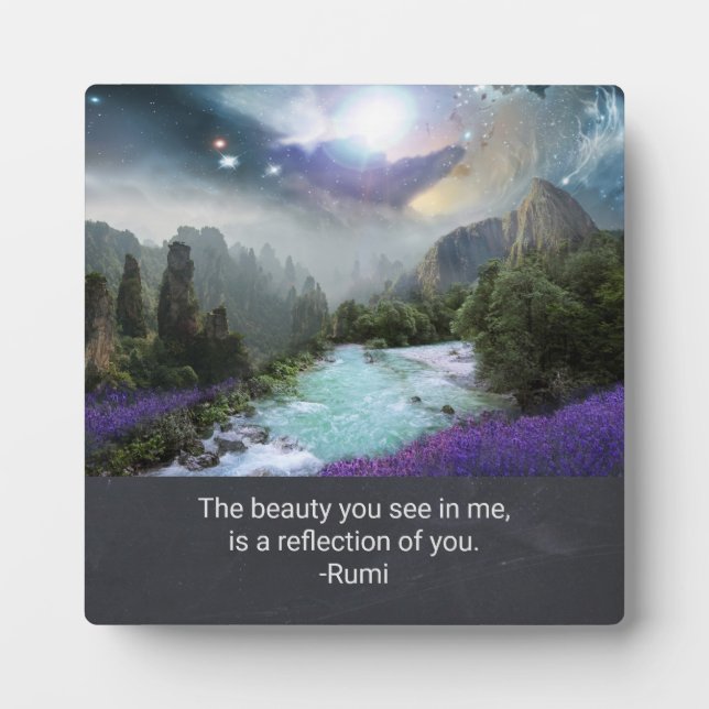 Inspiration Quotation on Beauty from Rumi Fotoplatte (Vorderseite)