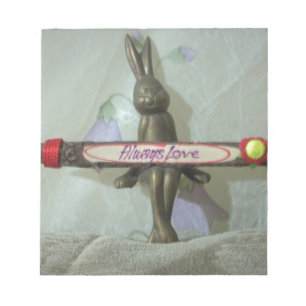 Inspiration Rabbit: Immer Liebe Zeichenkunst druck Notizblock