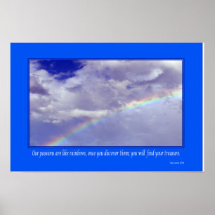 Inspiration Regenbogen - Kleines Poster