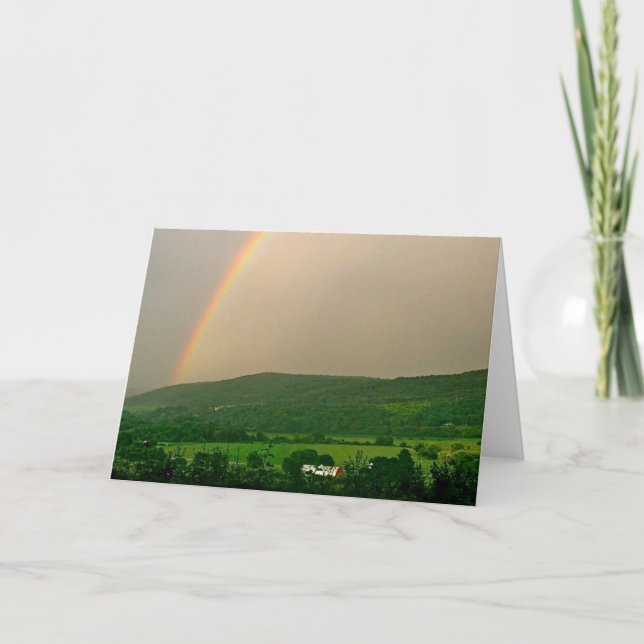 Inspiration-Regenbogenszene Karte (Vorderseite)
