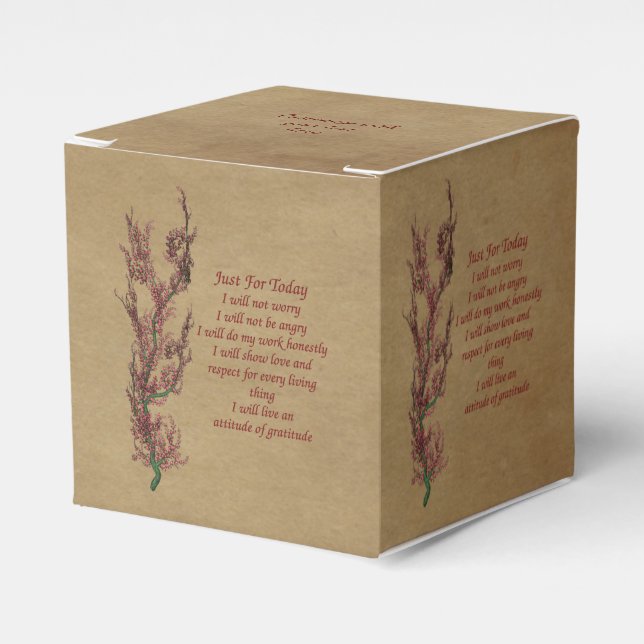 Inspiration Reiki nur für heute Personalisiert Geschenkschachtel (Vorderseite)