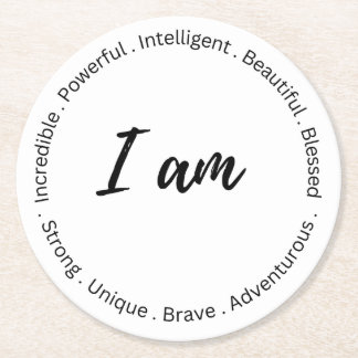 Inspiration Runder Pappuntersetzer