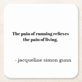 Inspiration runners  rechteckiger pappuntersetzer